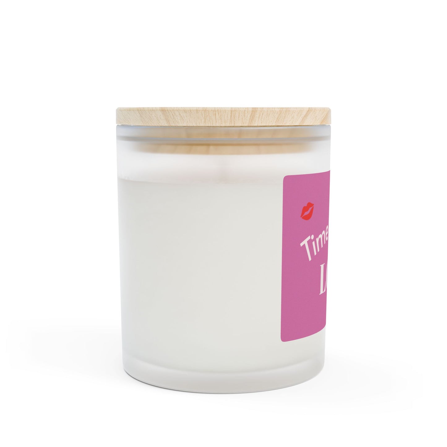 Love-Themed Frosted Glass Candle, Aromatherapy Candle, Gift for Her, Relaxation Candle, Cozy Candle, Self-Love Gift, Home Decor