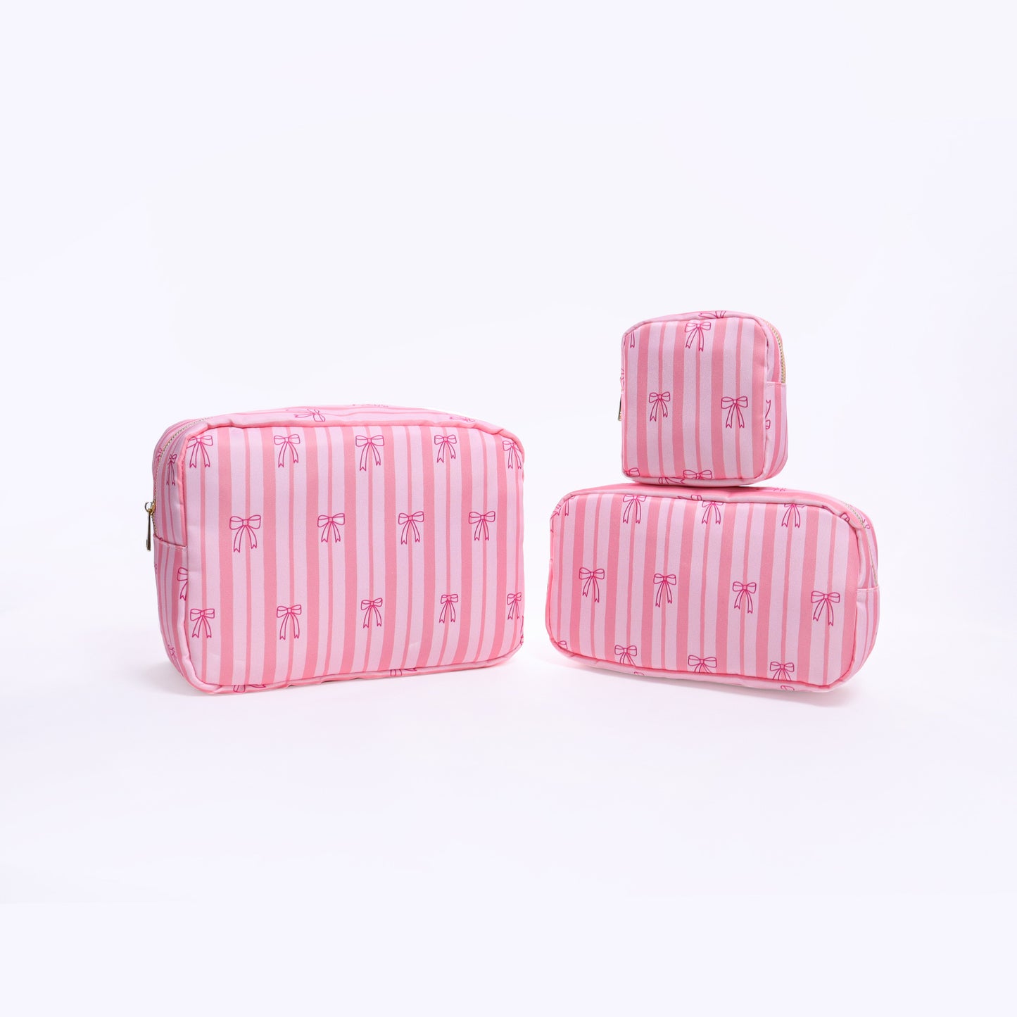 Necessaire Portátil para Viagens e organização Printed Nylon Cosmetic Bag Travel Portable Storage