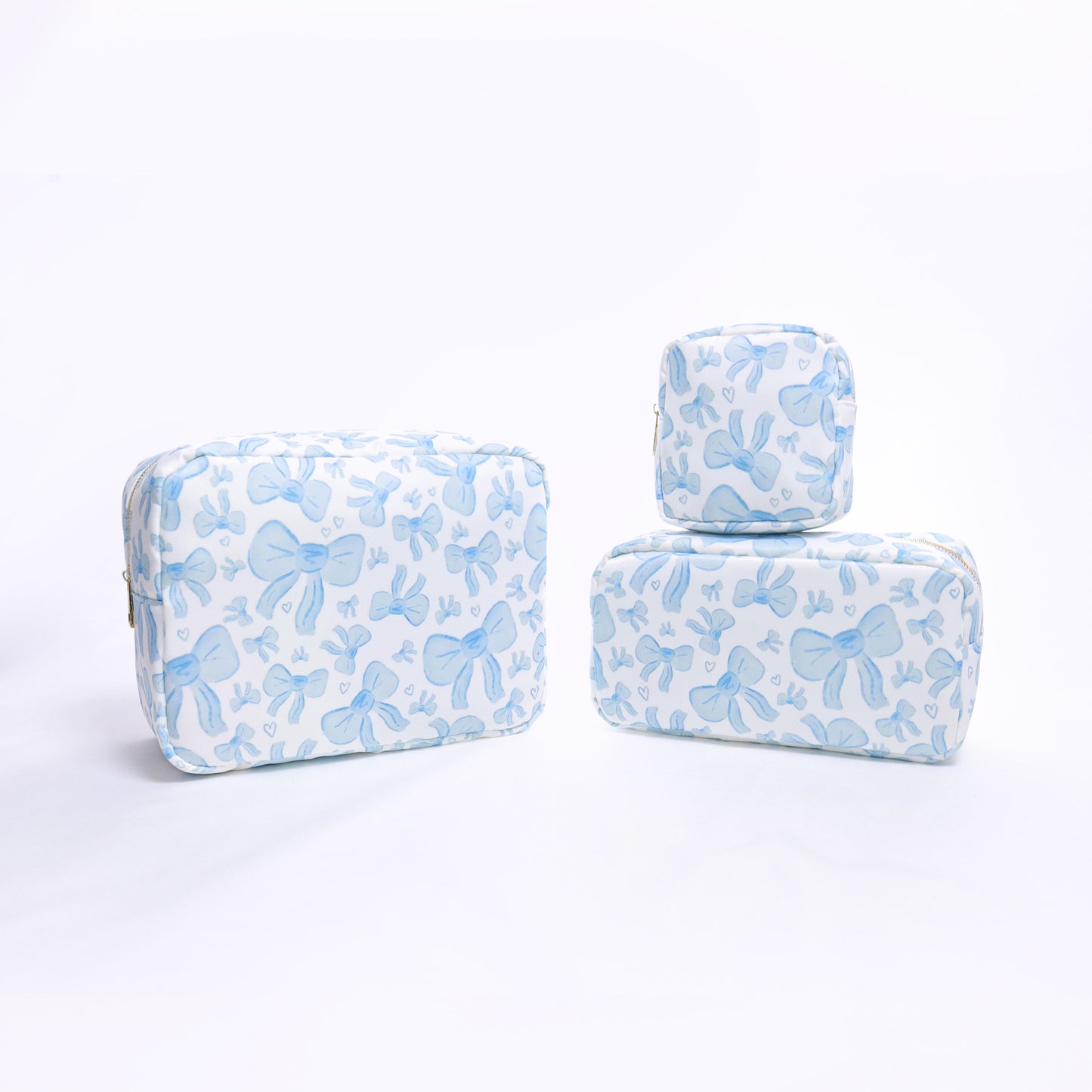 Necessaire Portátil para Viagens e organização Printed Nylon Cosmetic Bag Travel Portable Storage